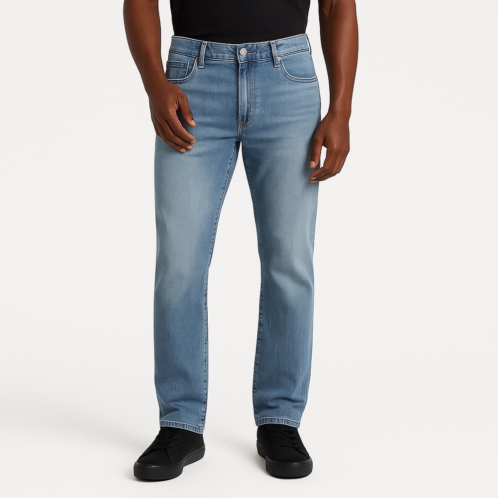 Calvin Klein Straight Fit Jeans Men’s 30x30 Light Wash Blue Denim Cotton